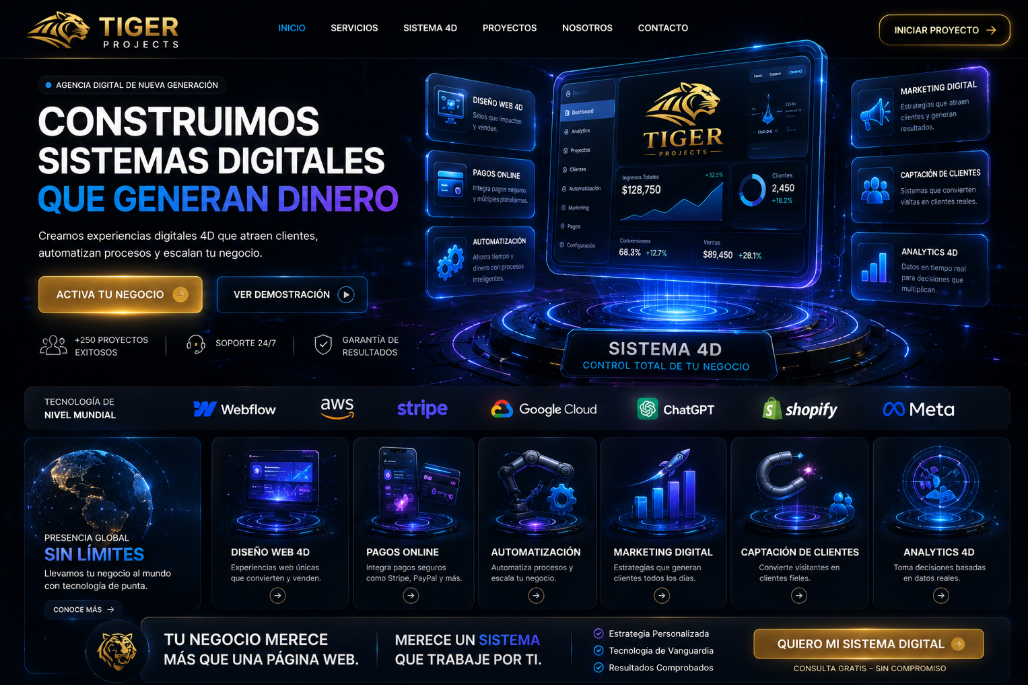Tiger Projects - Sistemas Digitales que Generan Dinero